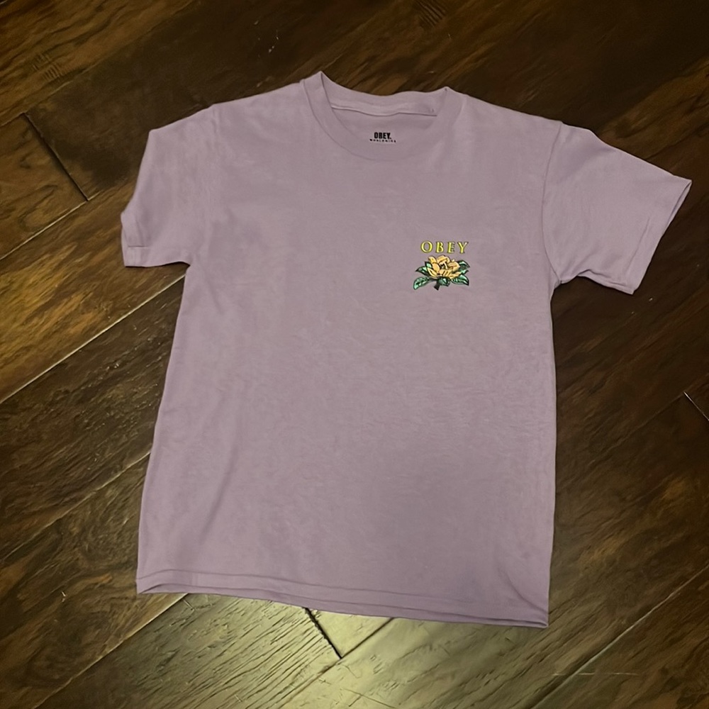 purple obey shirt